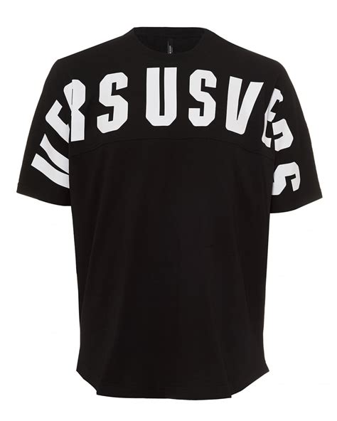 versus versace tape logo t shirt|VERSACE Versus Tape Logo T.